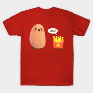 Funny French Fries Cute Kawaii Potato T-Shirt